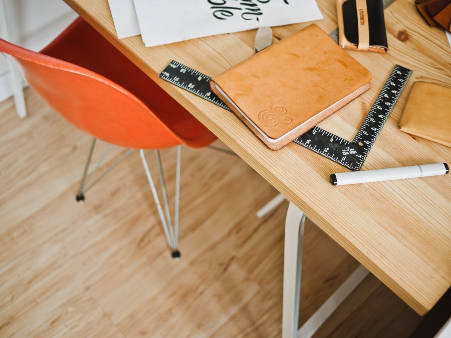 desk , wood, work , work , work, work , ruler, math , notebook, pen , study, study chair, notebook, notepad , leather,