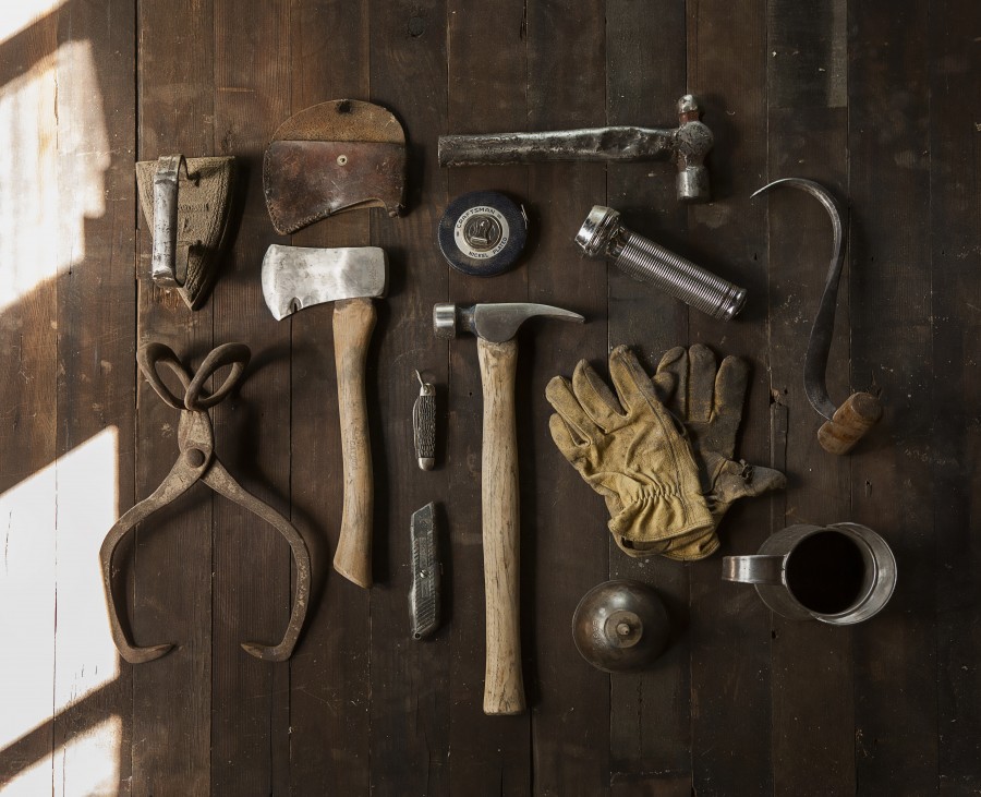 work, tool , tools , hammer , ax, pliers , glove, gloves, work , wood , barn , workshop, construction,