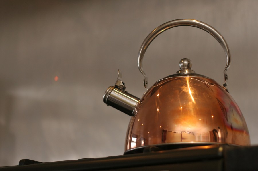 kettle, kettle, kitchen utensil, object, metal, metal, copper,