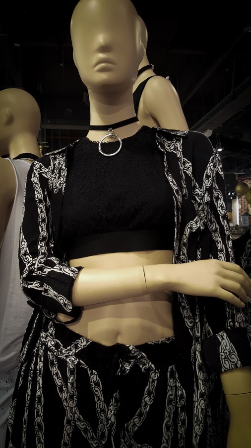 mannequin, model, Clothing, Hanging, Shopping, Retail,Dress, Multi Colored, Close-Up, Textile, Sunlight, Small Business, Variation, Election, No People, Outdoors, Color, Day, For Sale, Horizontal, Market Stall, Clothing, fashion, boutique, bar, hangers, election, hanger, female, Clothing, costume, clothing, garment, trousseau, clothing, attire, shirt 
