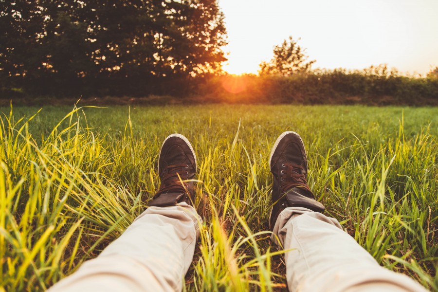 splitshire, one person, people, man, shoe, shoes, sunset, sunset, sunset, rural scene, field, relax, calm, tranquil, tranquility, serenity,