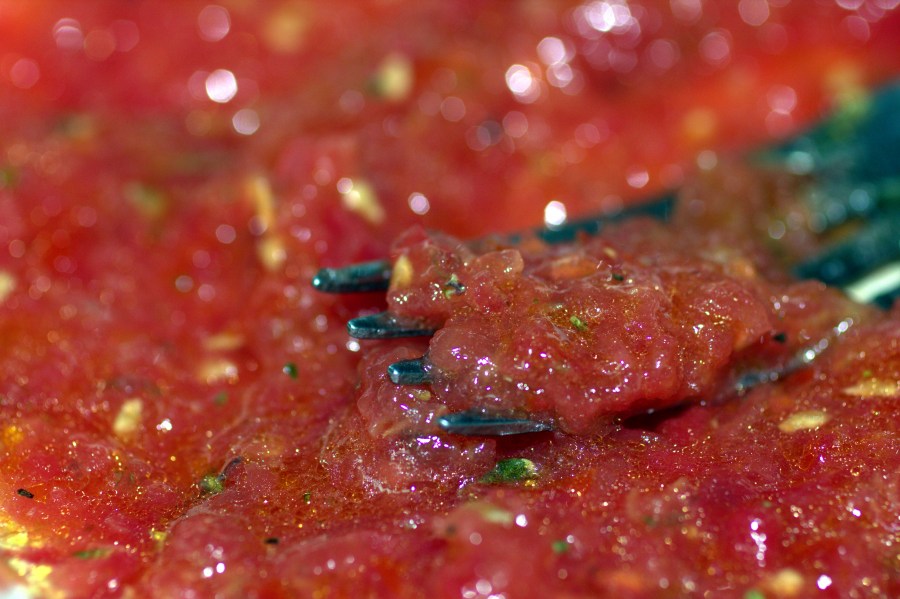 knife, ketchup, food, red, front view, utensil, cooking, jam, vegetables, fruit, 