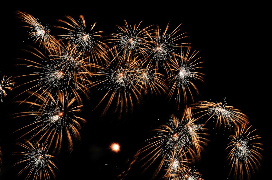 celebrations, light, firework, fireworks, night, explosion, celebration, celebrate, night, nobody, Happy new year, new year, beginning, 2017