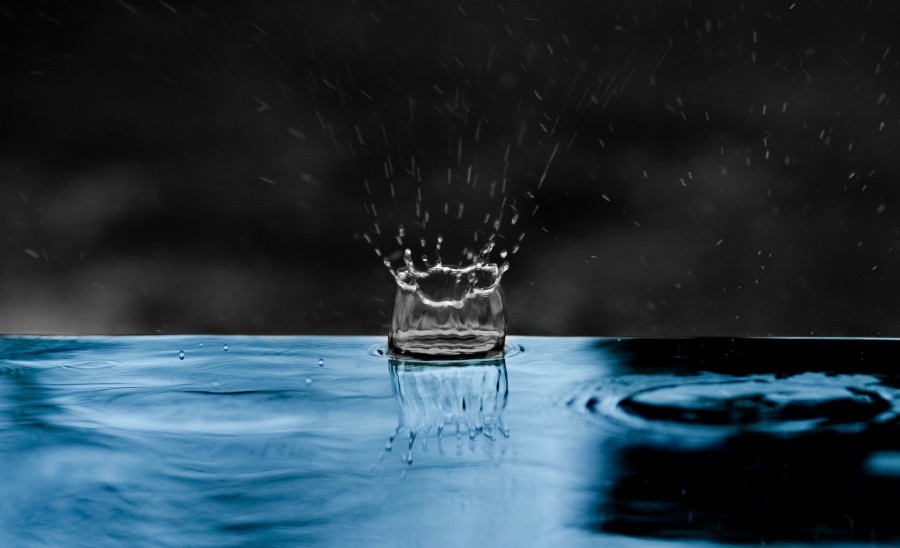 raindrop, drop, splash, closeup, detail, liquid, rain,
