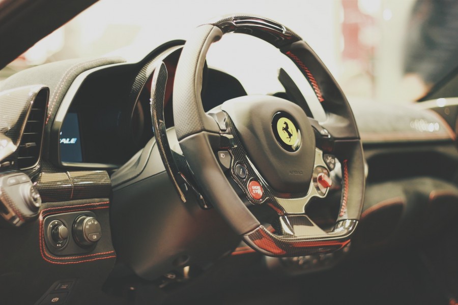 car, ferrari, sports, luxury, luxurious, interior, logo,