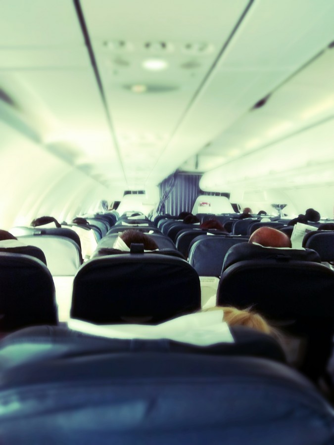 Inside, plane, row, row, seat, seating, transportation, travel, travel,