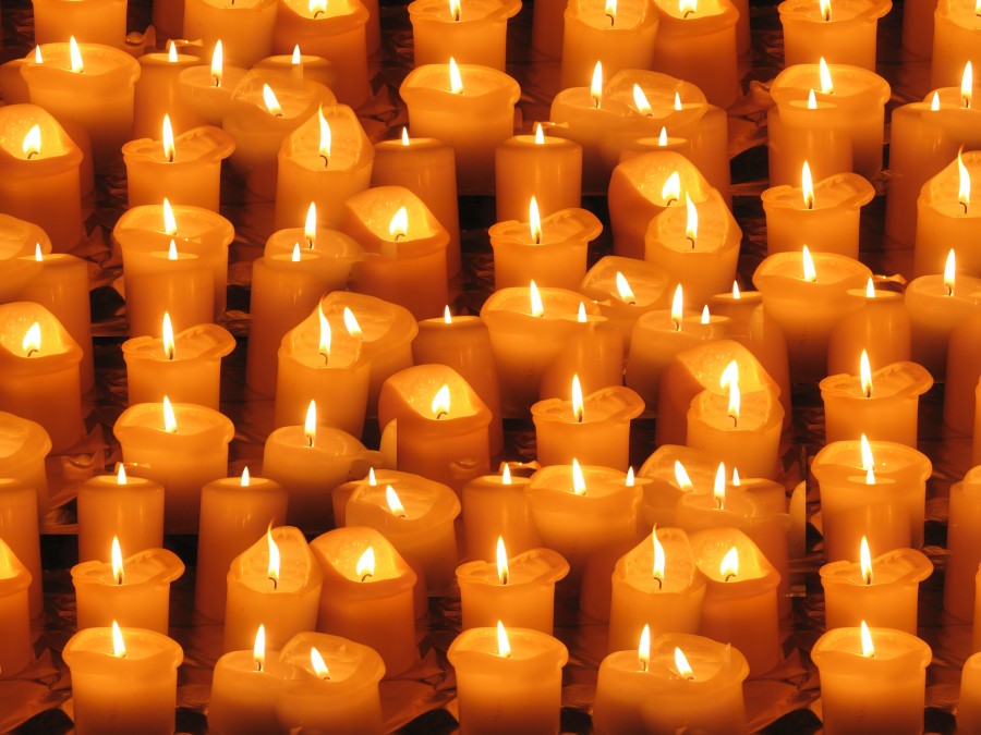 candle, candles, religion, interior, light, fire, ask, prayer, prayer, prayer, spiritual, concept, light, background, yellow, many, nobody, 