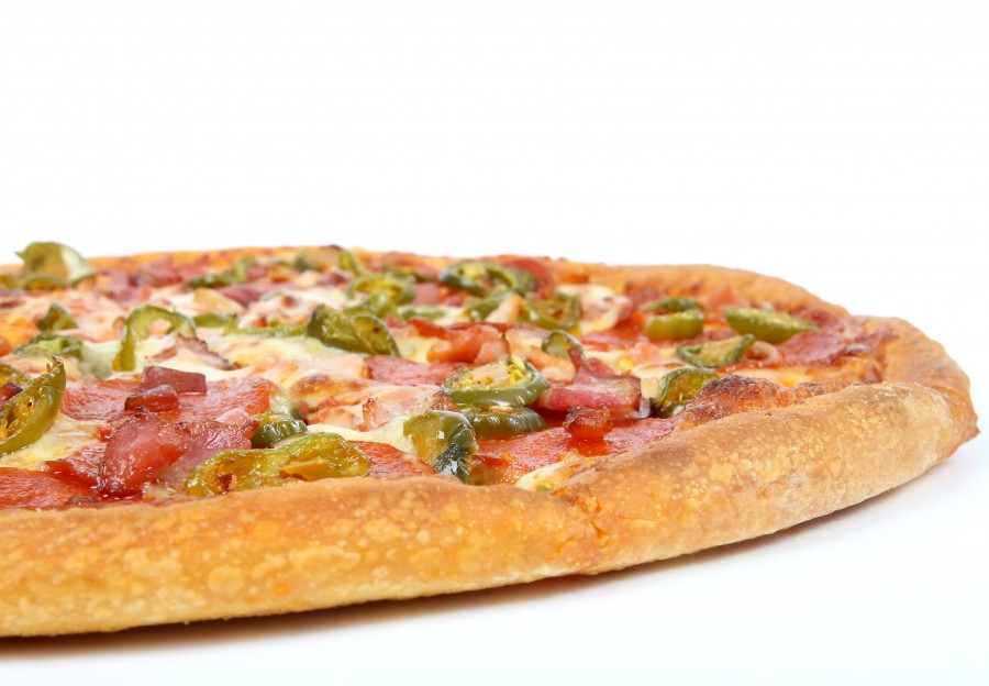 pizza, food, white background,