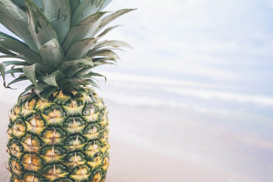 pineapple, fruit, fruits, fresh, tropical, food, pineapple, ripe, mature, close-up,