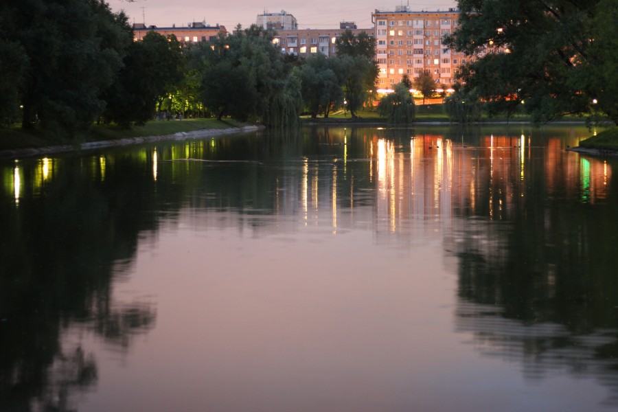 Moscow, Russia, city, capital city, night, night, cityscape, moskova, river,