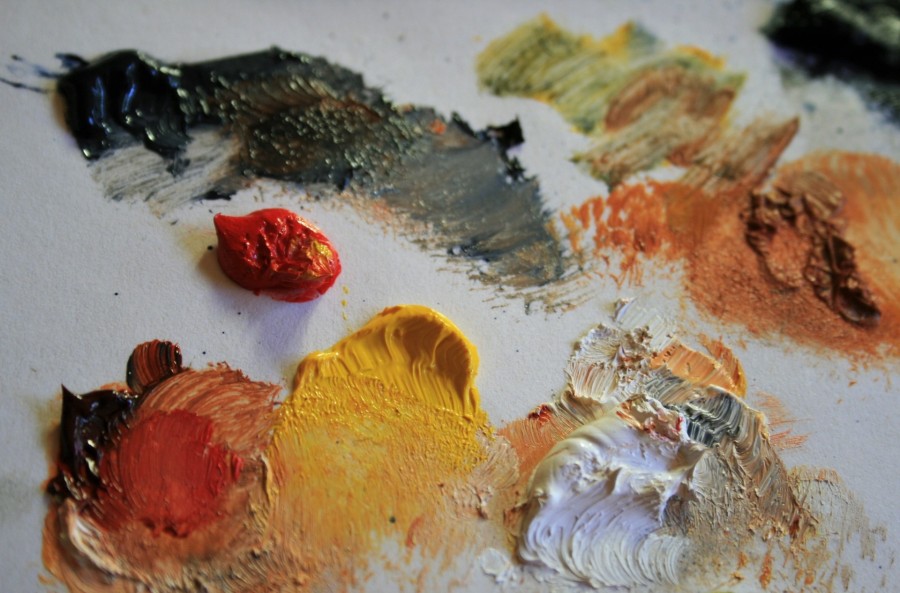 painting, color, colors, colorful, abstract, nobody, background, background, oil, paint, activity,