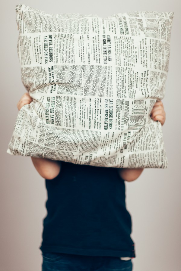 concept, cushion, one person, people, woman, hiding, shame,