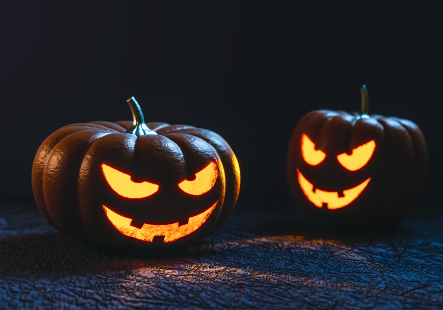 Halloween, pumpkin, horror, light, nobody, fear, illuminated,