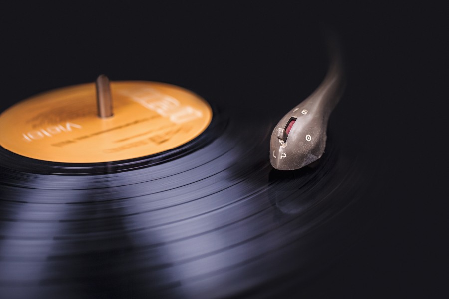 disco, music, vinyl, foreground, turntable, old, vintage, sound,