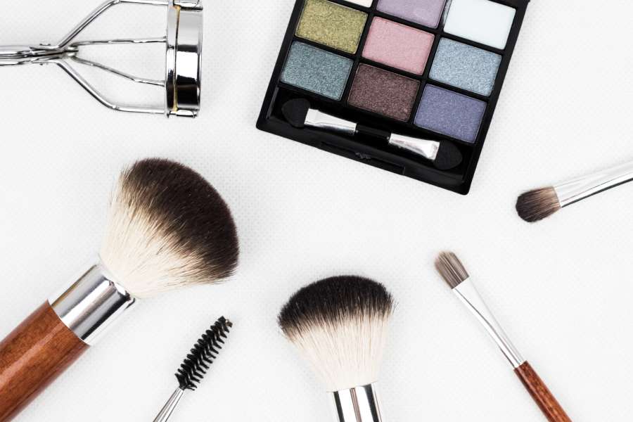 makeup brush, makeup, brush, cosmetics, apply, eye shadow, bristles, beauty, eyelash curler