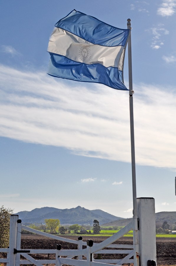 argentine, flag, country, sky, nobody, symbol, Farm, Gate, 