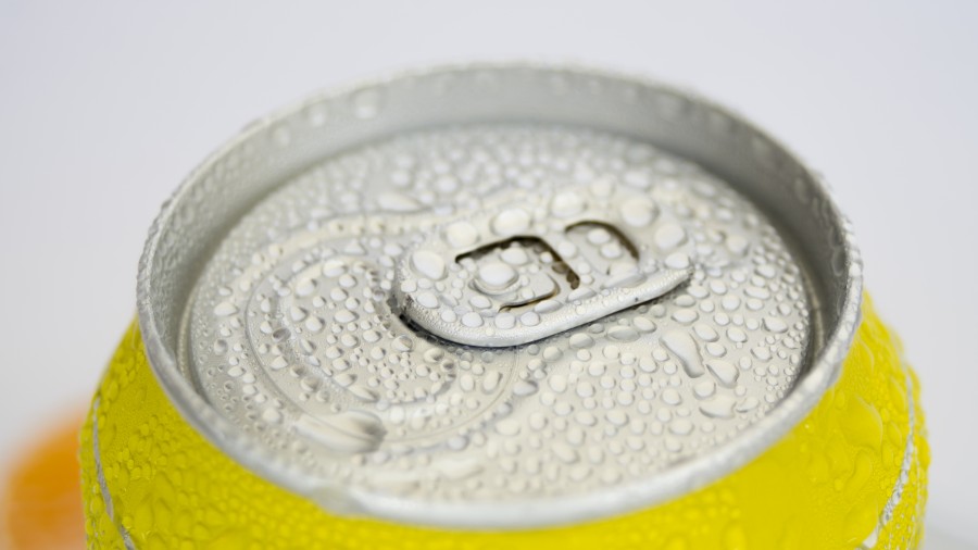 Beer, can, aluminum, close-up, cap, frost, fresh, cold,