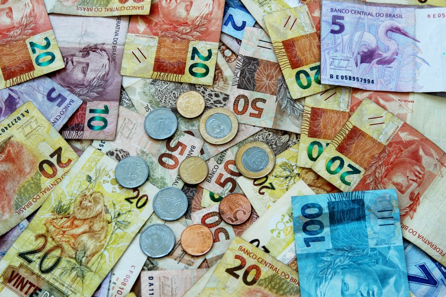 real, brazil, money, ticket, coins, finance, Brazilian, background, 