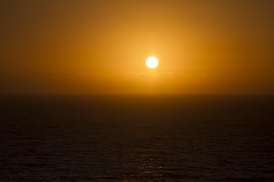 Sea, sunset, sunset, sunset, yellow, landscape,