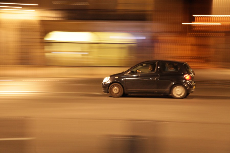 auto, car, truck, motion, speed, city, night, light, lights, fast, fast, out of focus, motion, effect,