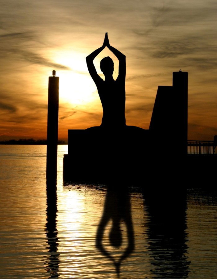 woman, a person, people, position, lotus, yoga, meditate, meditation, exercise, relax, relaxation, sunset, gymnastics, balance,