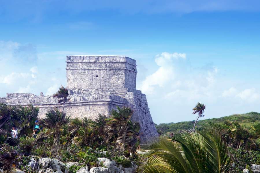 mexico, yucatan, tulum, vacation, mayan, maya, tourism, mexican, temple, ancient, old, ruin, landmark, tropical, travel, caribbean, sea, culture, history, architecture, archaeological, landscape, stone, sky, riviera, blue, civilization, archeology, ocean, city, summer, historic, beach, cancun, building, nature, exotic, site, water, america, monument, coast, religion, pyramid, god, palm, background, sand, turquoise, cliff