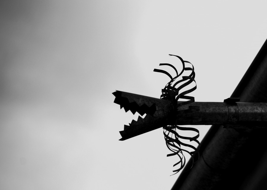 concept, shape, iron, building, black and white, nobody, architecture, cloudy, terror, beam