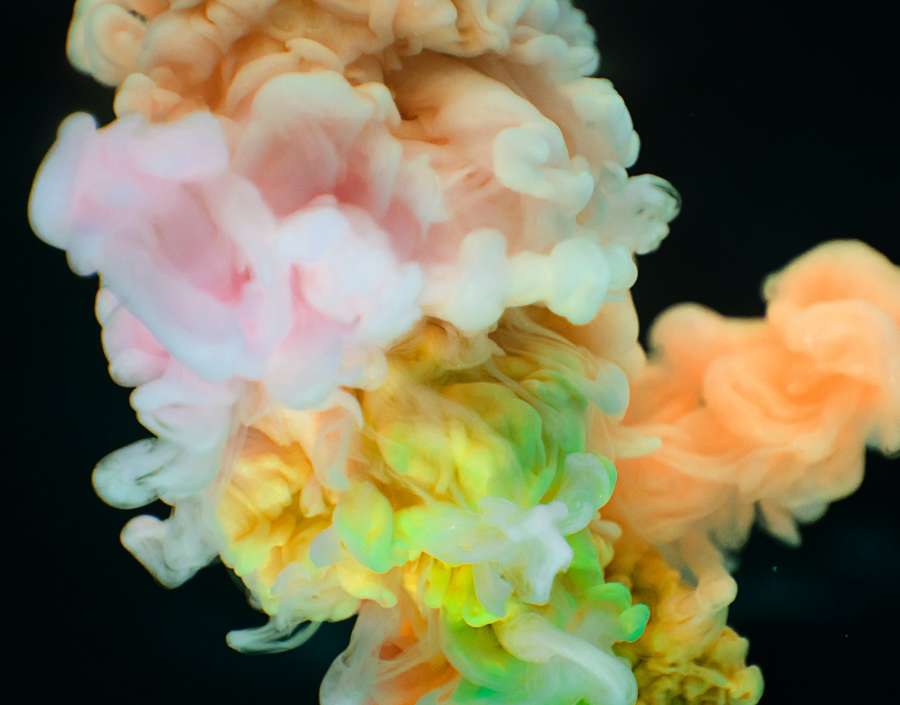 Abstract, Yellow, Watercolor, Underwater, Swirl, Splash, Orange, Paint, Pattern, Pigment, Science, Shape, wallpaper 4k 