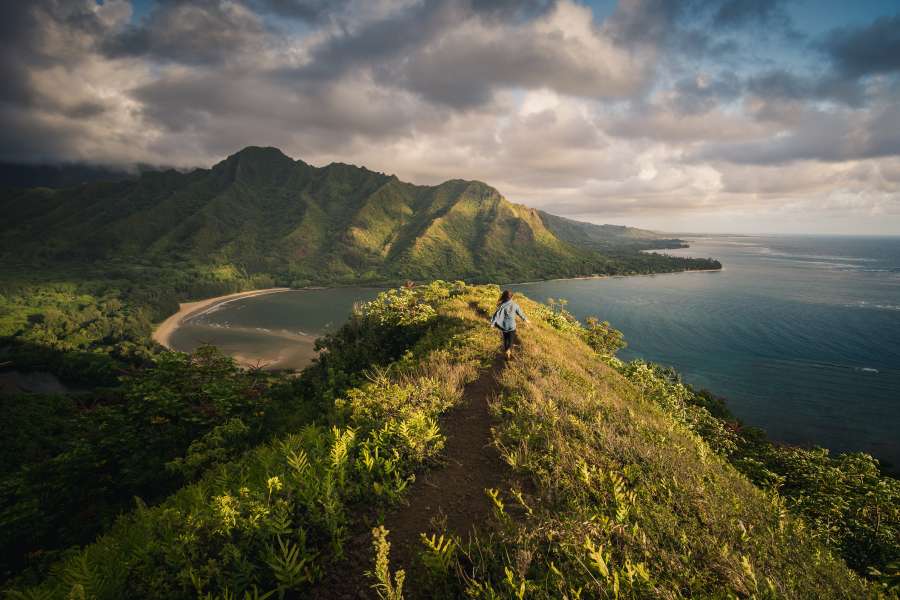 sky, view, landscape, nature, summer, beautiful, mountain, outdoor, hiking, vacation, walking, top, woman, freedom, sea, travel, people, young, person, ocean, rock, coast, adventure, tourist, lifestyle, girl, trekking, water, cliff, looking, extreme, beach, beauty, fun, big waves, sport, wild, adult, vacations, hair, blue, relaxation, coastline, authentic, sunset, female, alone, man, relax, sunrise
