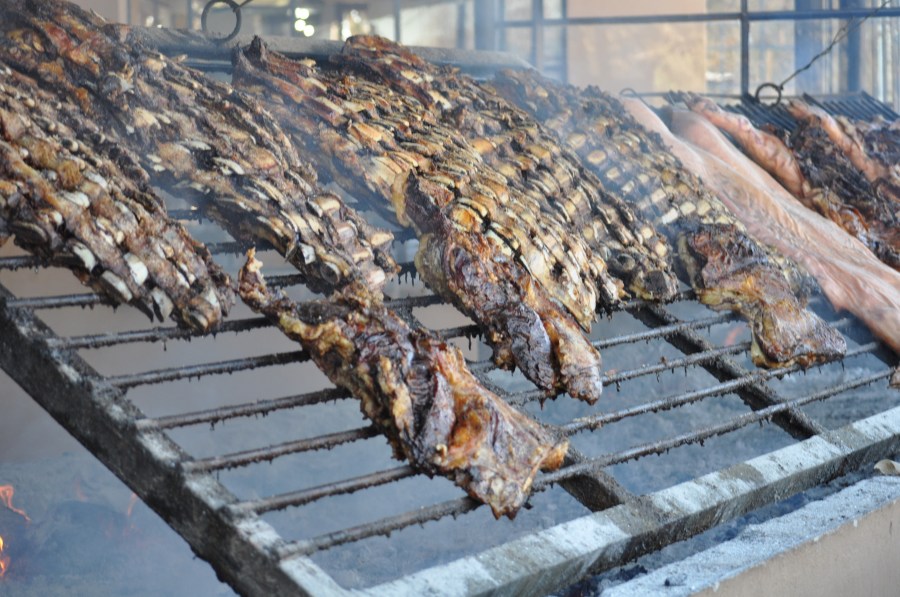 Roasted, Rotisserie, Grill, Typical Food, Tradition, Countryside, Meat, Ribs, Ribs, Embers, Cooked, Hot, Fat, Argentinian, Argentine, Beef
