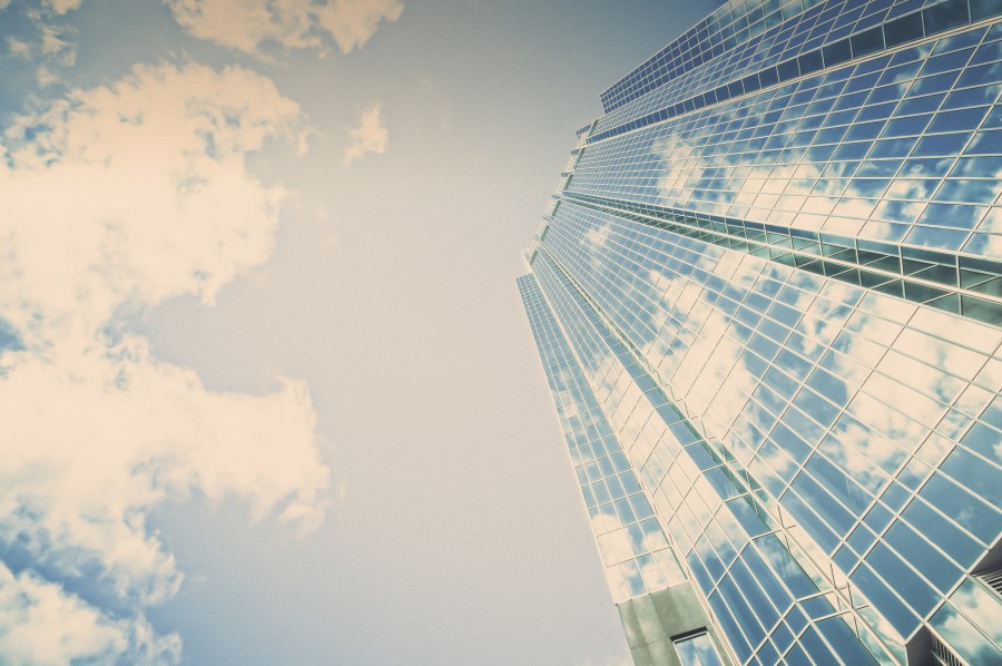 building, mirrored, architecture, modern, city, sky, reflection, blue, angle,