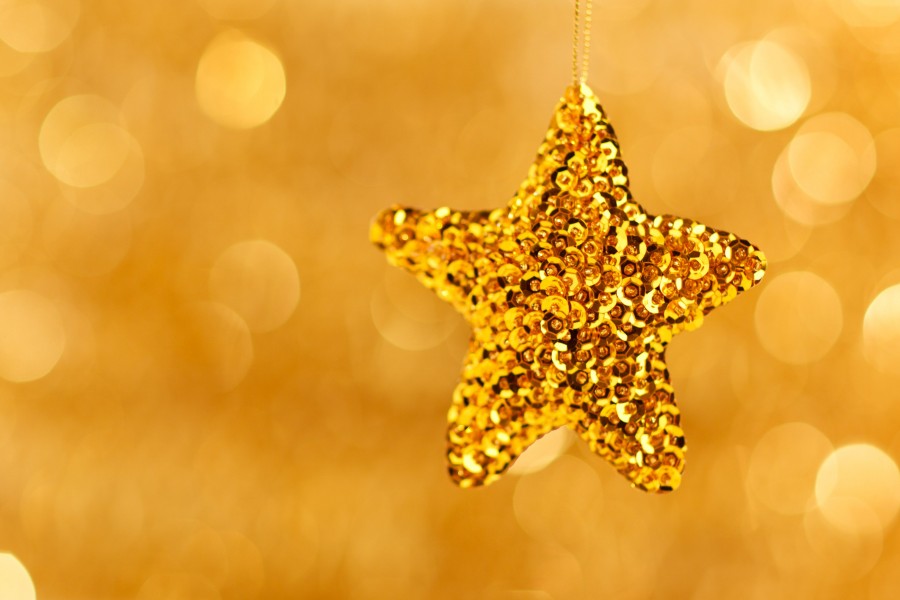 christmas, detail, ornament, decoration, celebration, 2015, celebration, star, gold,