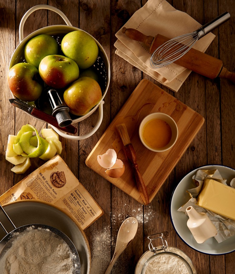 cake, apple cake, ingredients, flour, butter, cooking, cooking, egg, whisk, utensils, recipe,