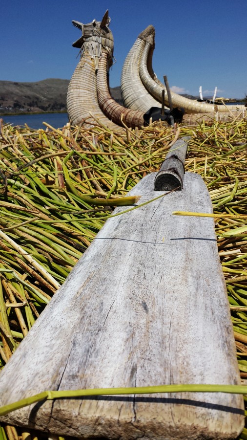 Bolivia, lake, titicaca, puno, copacabana, south america, latin america, landscape, day, boat, straw, reeds,