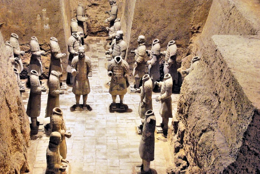 china, asia, soldiers, terracotta, ruin, ruins, archeology, archaeological,