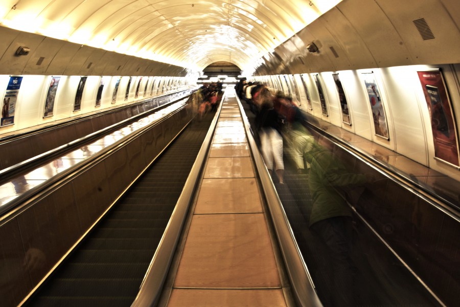 subway, stairs, escalator, stairs, interior, up, architecture,