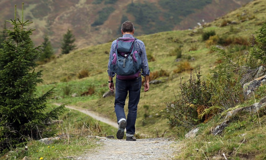 trekking, man, hiking, backpacking, outdoors, outside, sport, walking, hiking, adventure, road, nature,