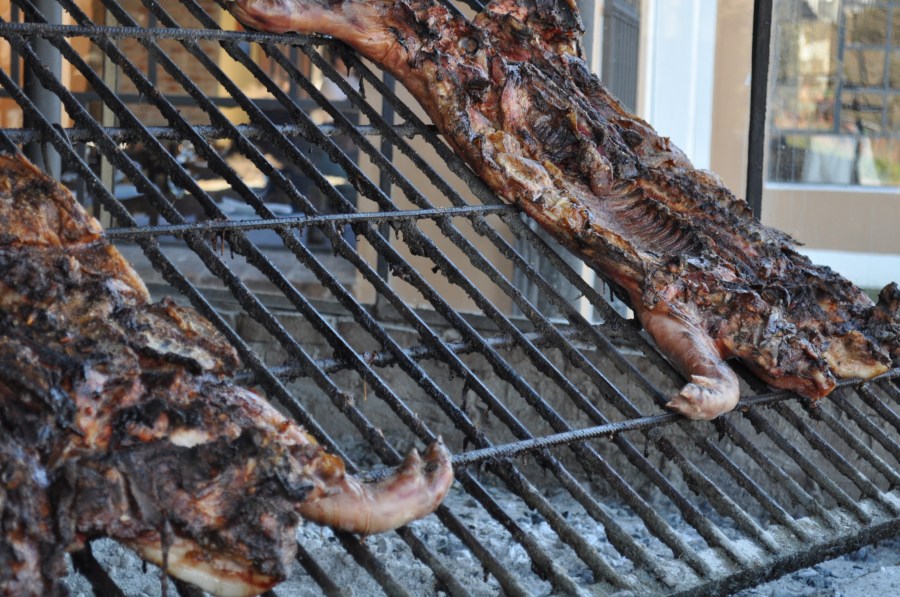 Roasted, Rotisserie, Grill, Typical Food, Tradition, Countryside, Meat, Ribs, Ribs, Embers, Cooked, Hot, Fat, Argentinian, Argentine, Beef
